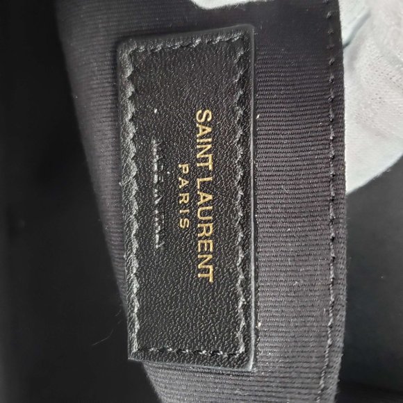 100% Authentic YSL Lou Camera Bag in Crocodile Embossed in Shiny Leather - Picture 11 of 12